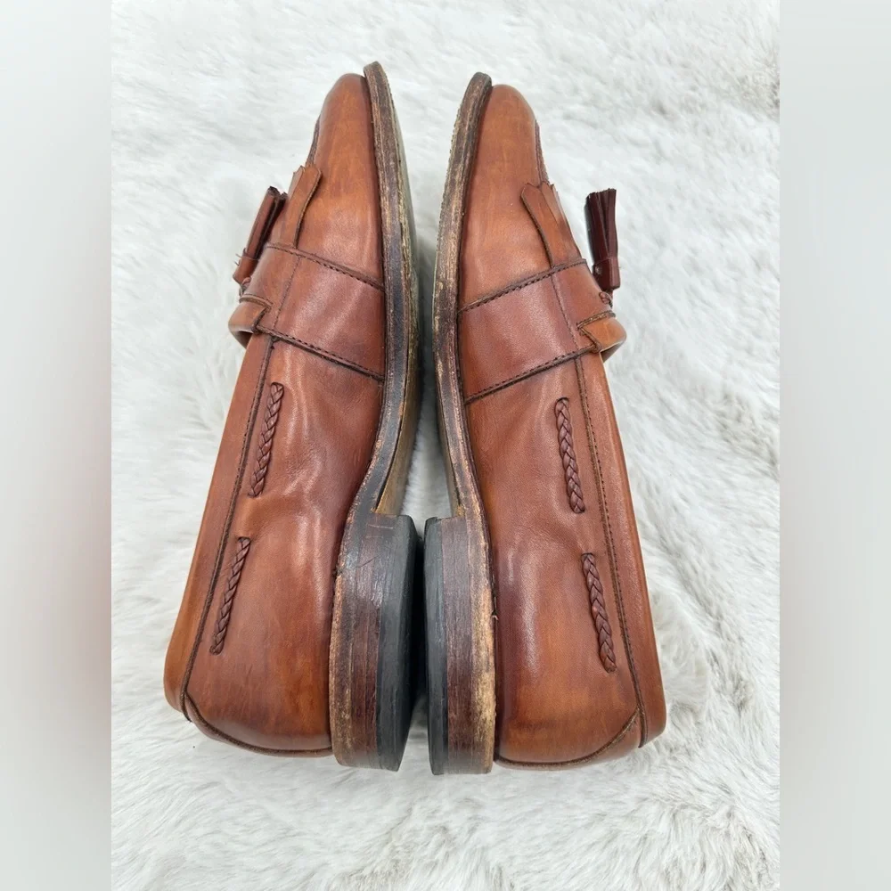 Allen Edmonds Cody‎ Woven Loafers Shoes Mens Size 11 B Black Leather